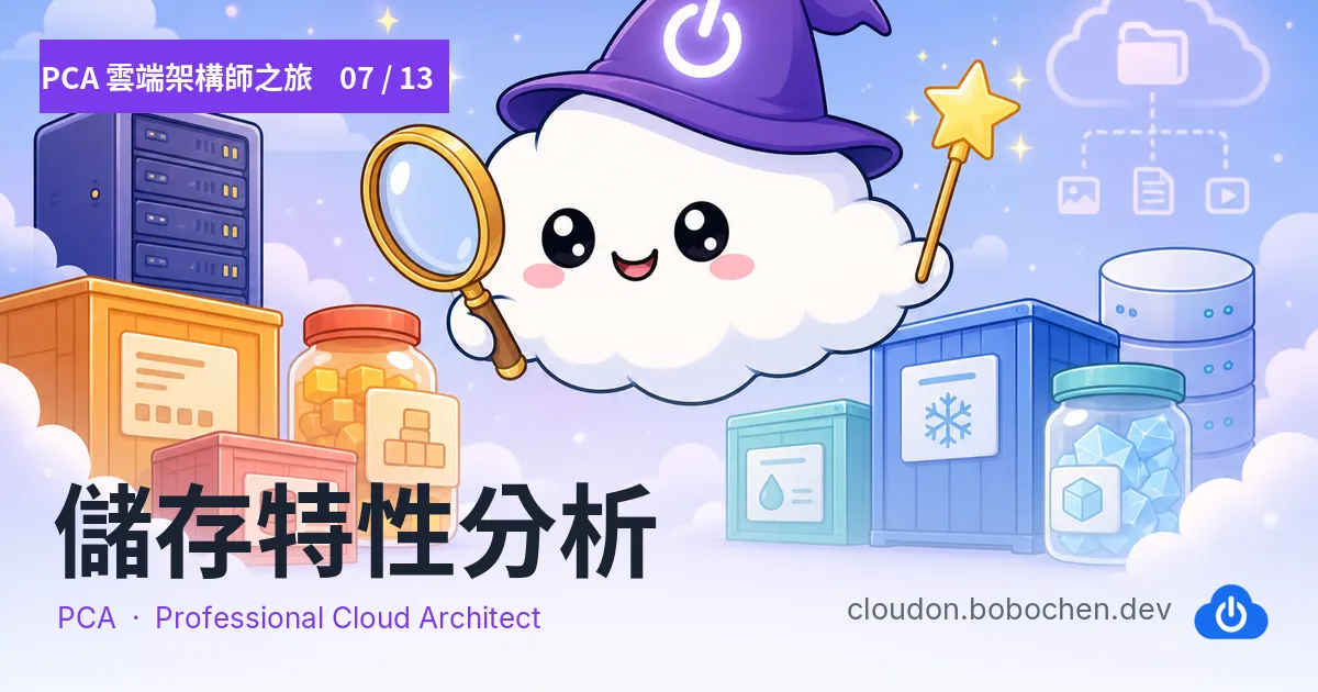 PCA 雲端架構師之旅 07 — 儲存特性分析