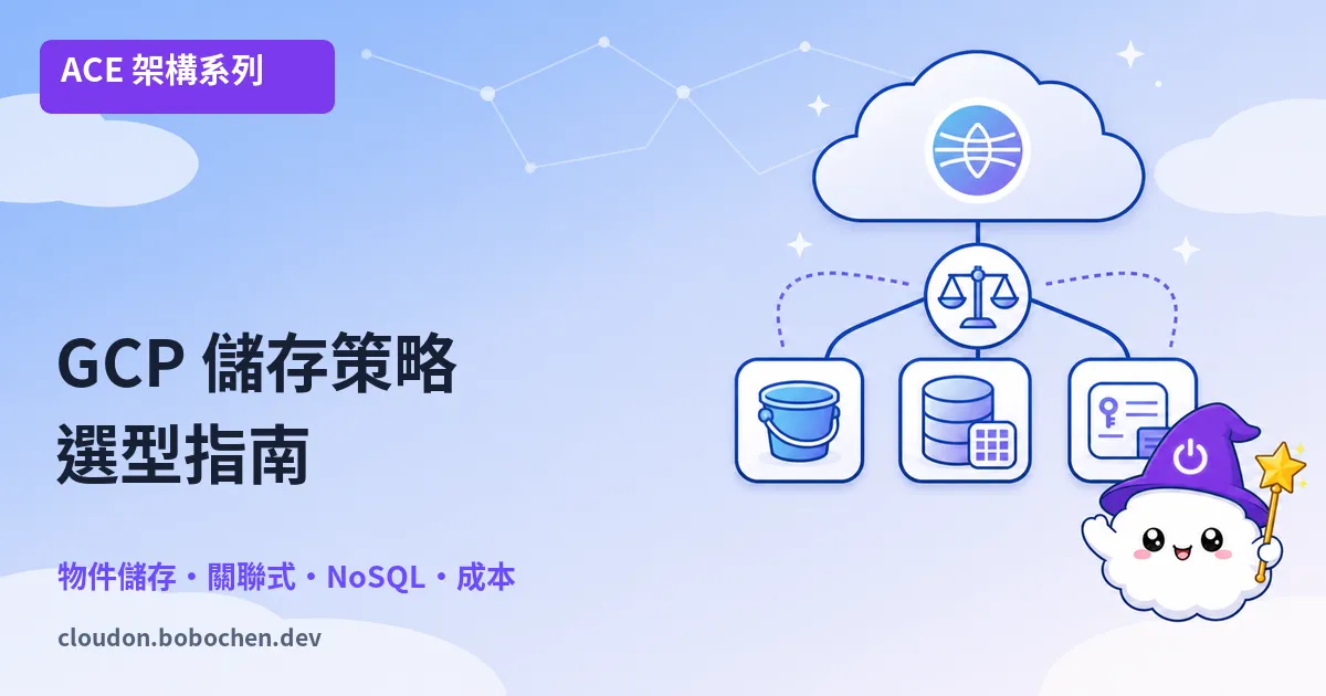 GCP 資料儲存策略：Cloud Storage 與 Cloud SQL 選型指南