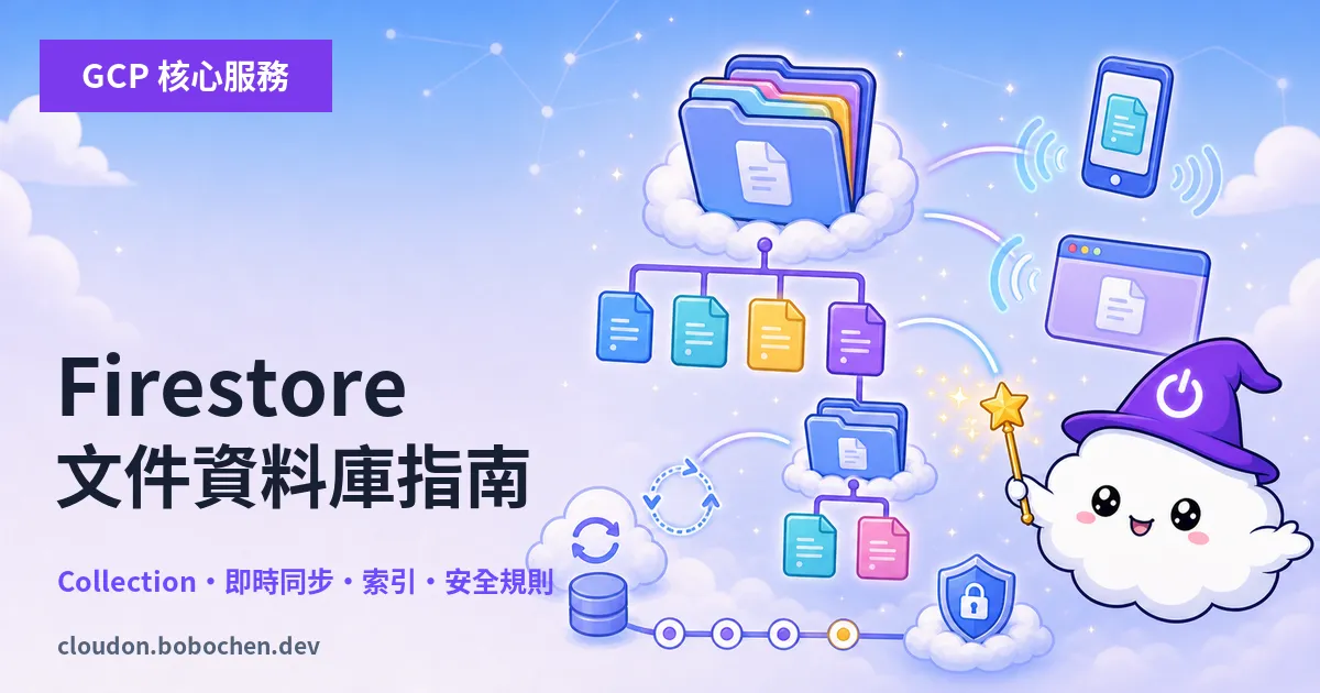 GCP-112：Firestore 入門——NoSQL 文件資料庫完全指南