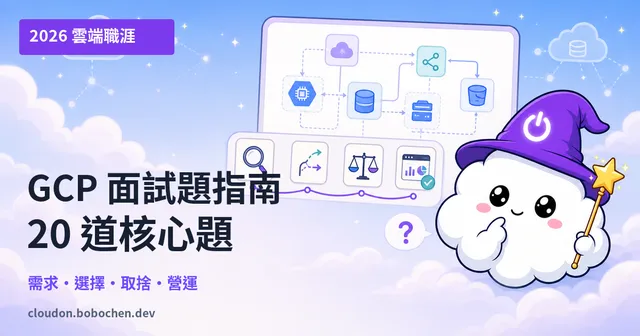 GCP 面試題指南：2026 年 20 道核心題與回答框架