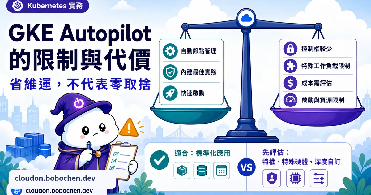 GKE Autopilot 聽起來超棒，但它的缺點你最好先知道